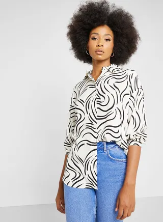 Button Down Printed Shirt