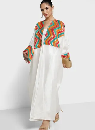 Embroidered Detail Abaya