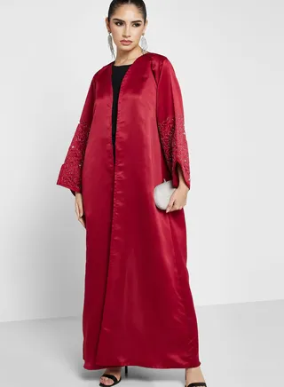 Embellished Detail Abaya