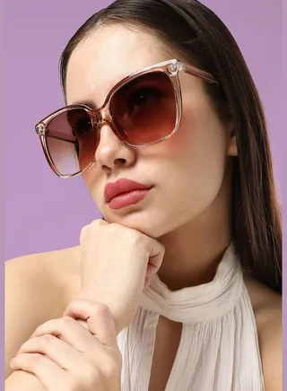 Polarized Polycarbonate Full Rim Wayfarer Sunglass For Women