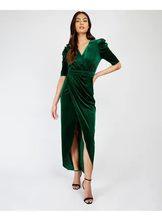 Little Mistress Emerald Velvet Maxi