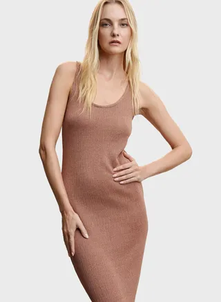 U-neck Knitted Dress