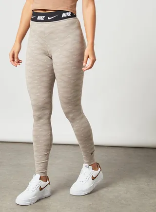 NSW Club High Waist AOP Leggings Grey