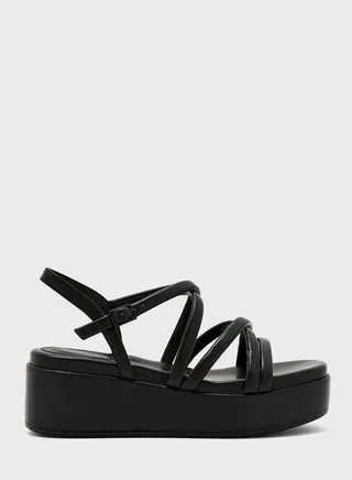 Multi Strap Wedge Sandals