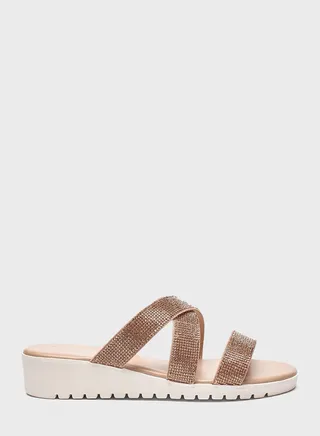 Multi Strap Wedge Sandals
