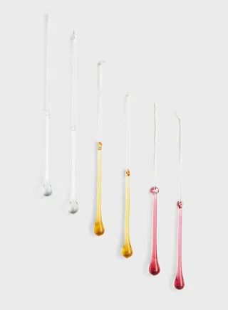 6-Pack Glass Easter Decorations