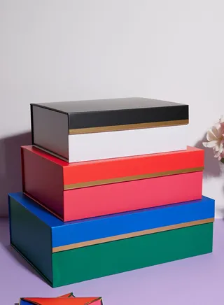 Nesting Box Set Of 3, Colorblock
