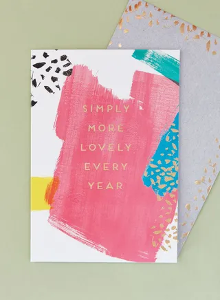 Simply More Lovely Every Year Card