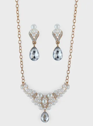 Lfrederikke Necklace-Earring Set