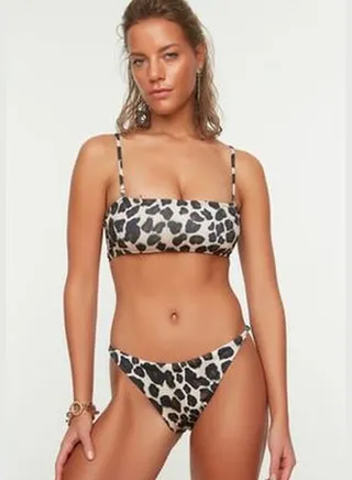 Leopard Print Bikini Bottoms TBESS21BA0055