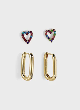 Onlmaude 2-Pack Drop Earrings