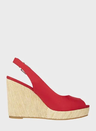 Iconic Elena Sling Back Wedge Sandal