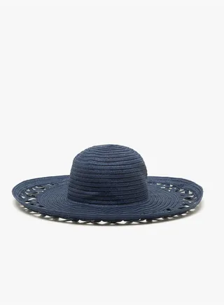 Patterned Straw Hat