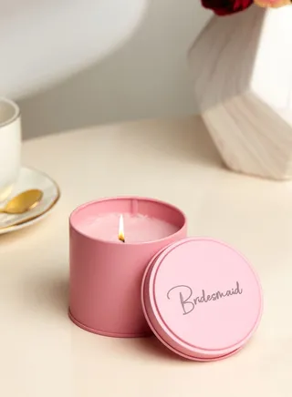 Bridesmaid Tin Candle