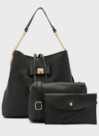 3 Piece Tote Handbag Set