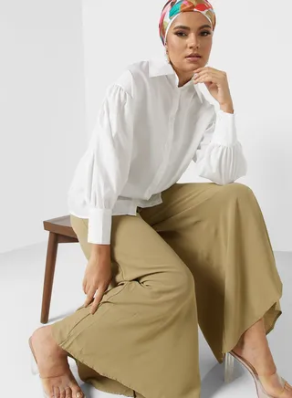 Wide Leg Casual Pants