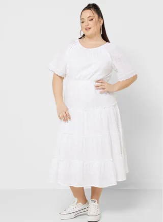 Tiered Fit & Flare Dress