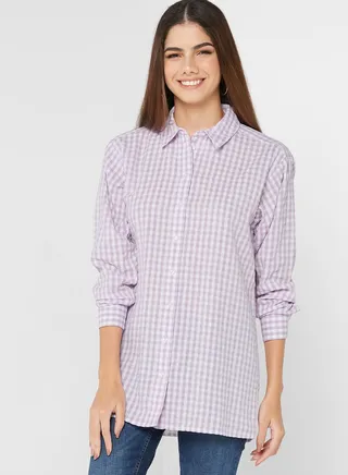 Oversized Gingham Shirt