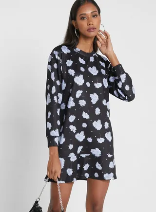 Frill Hem Mini Dress