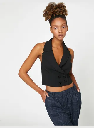 Wrapped Crop Vest