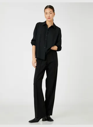 Basic Shirt Long Sleeve Button