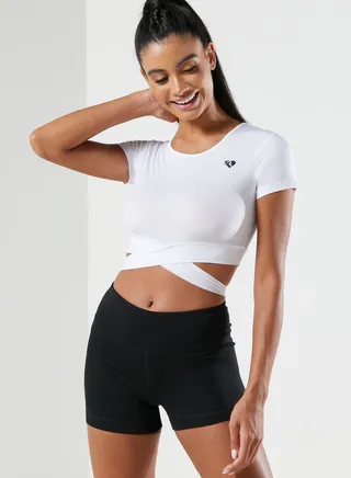 True Tie Cropped Tank