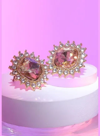 Gold Plated Designer Stone Casual Drop Earring For Women