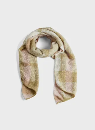Essential Plaid Print Scarf