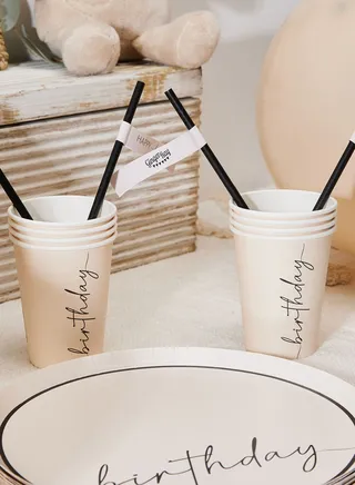 Cup - Birthday - Nude And Black