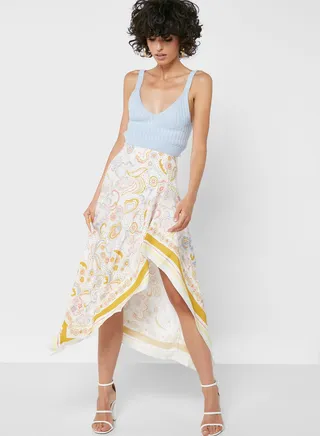 V-Hem Asymmetric Skirt
