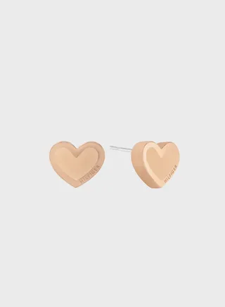 Enamel Hearts Earrings