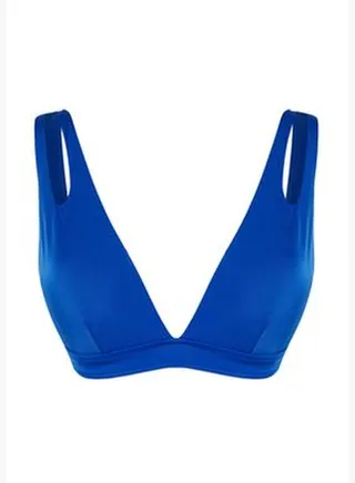Saks Triangle Cut Out/Windowed Bikini Top