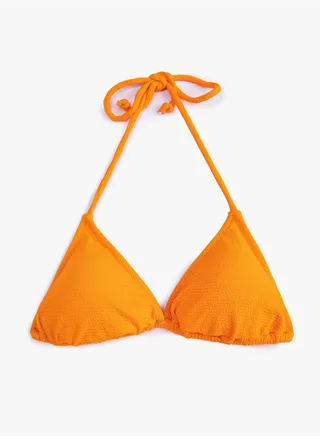 Padded Halter Neck Triangle Bikini Top