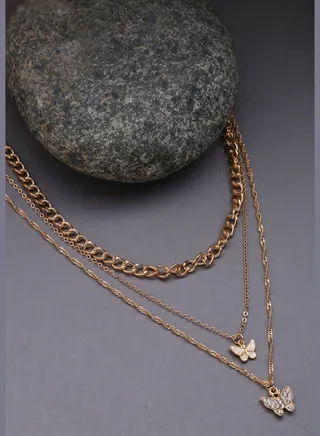 Pack of 3 Butterfly Designer Chain