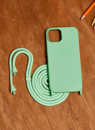 Lanyard Green Iphone 14 Case