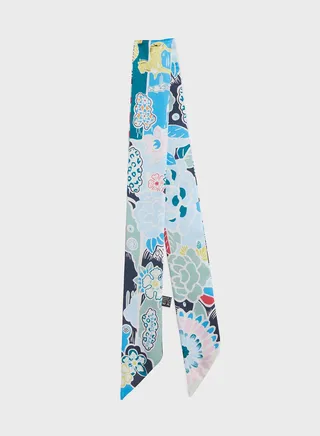 Floral Print Silky Multipurpose Scarf