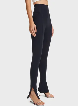 Side Slit High Waist Pants