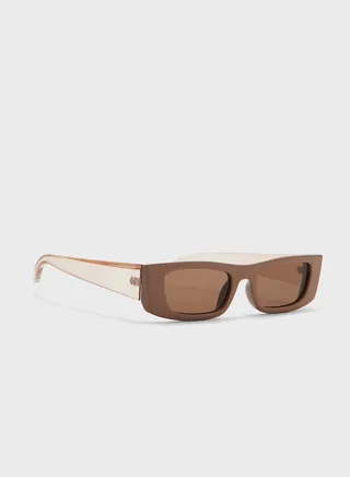 Rectangular Wide Arm Sunglasses