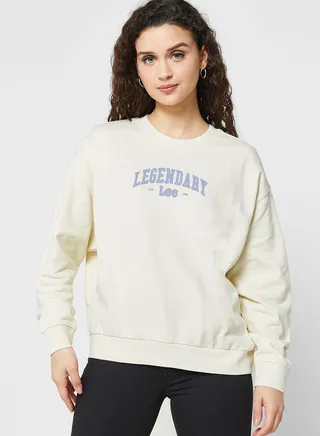Crew Neck Logo Sweatshirts