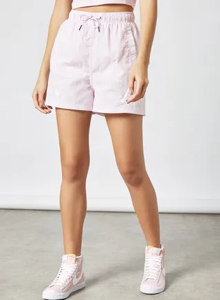 Sportswear Swoosh High Rise Shorts Light Purple