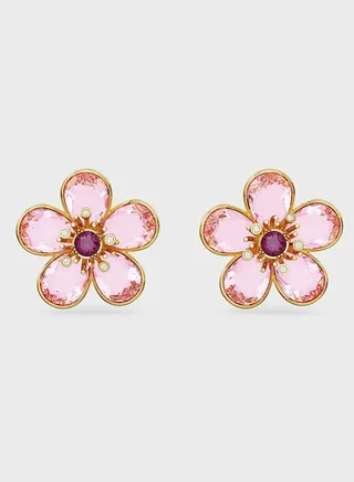 Florere Gold-Tone Plated Stud Earrings