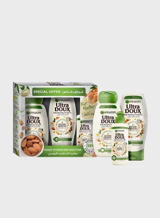Ultra Doux Hydrating Almond Milk 3 Step Routine