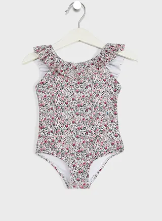 Kids Flower Print Swimsuit