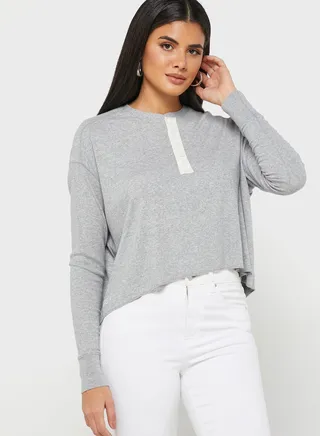 Crew Neck Knitted Top