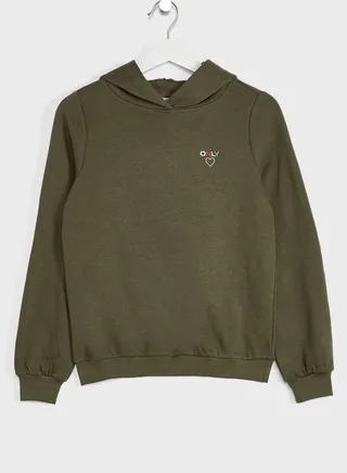 Kids Embroidered Logo Hoodie
