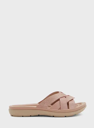 Double Strap Flat Sandals