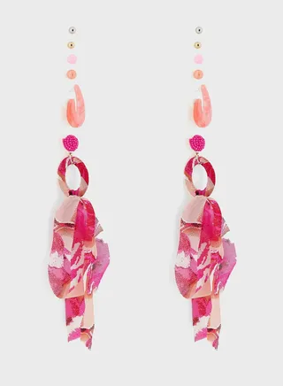 6 Pair Mix Scarf Earring Set