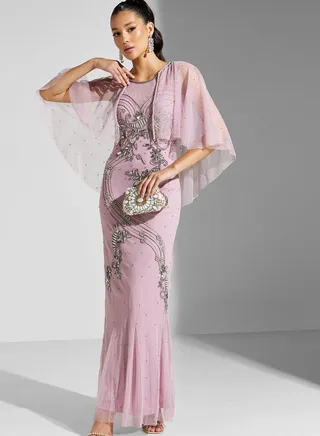Mesh Detail Dress