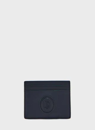House Check Leather Embossed Cardholder