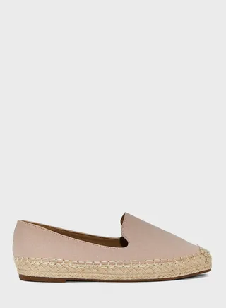 Shimmery Flat Espadrille